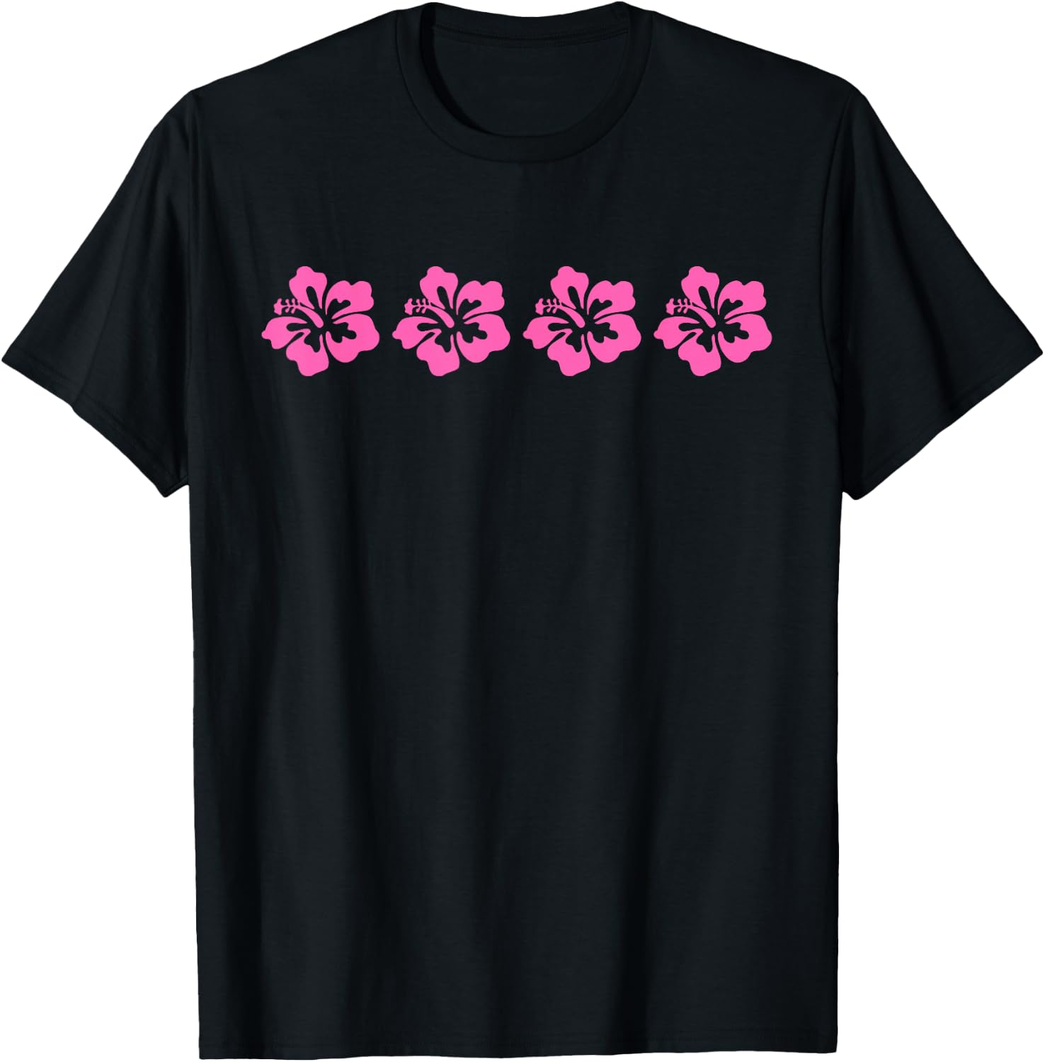 Awesome Hawaiian Pink Hibiscus Flowers Rose Mallow T-Shirt