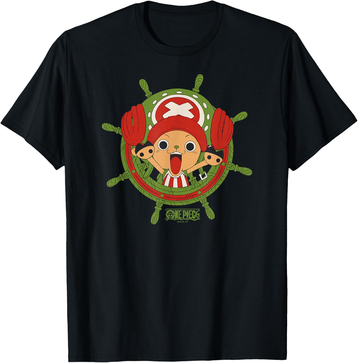 One Piece Anime Tony Tony Chopper Happy Holidays Portrait T-Shirt
