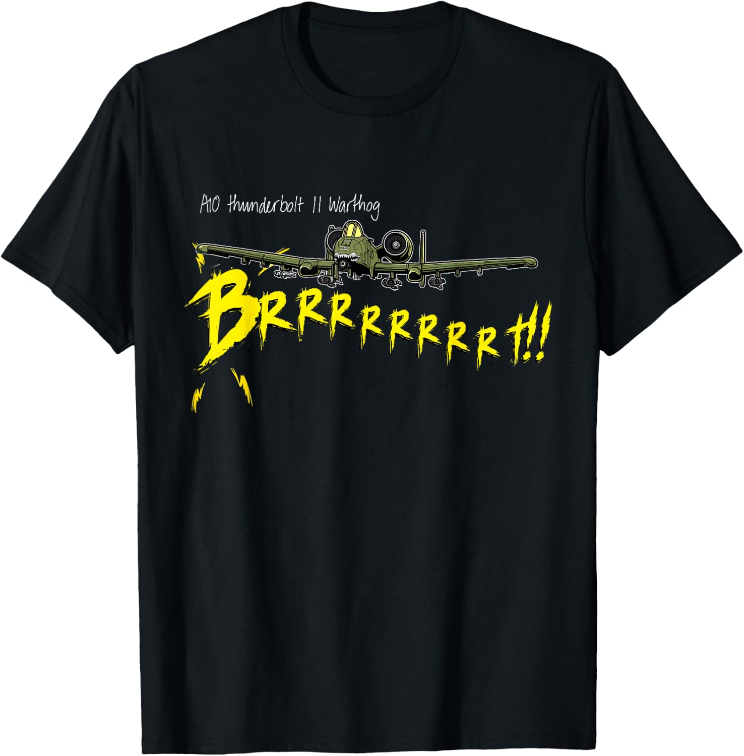 A-10 Warthog Jet Airplane Funny Graphic T-Shirt