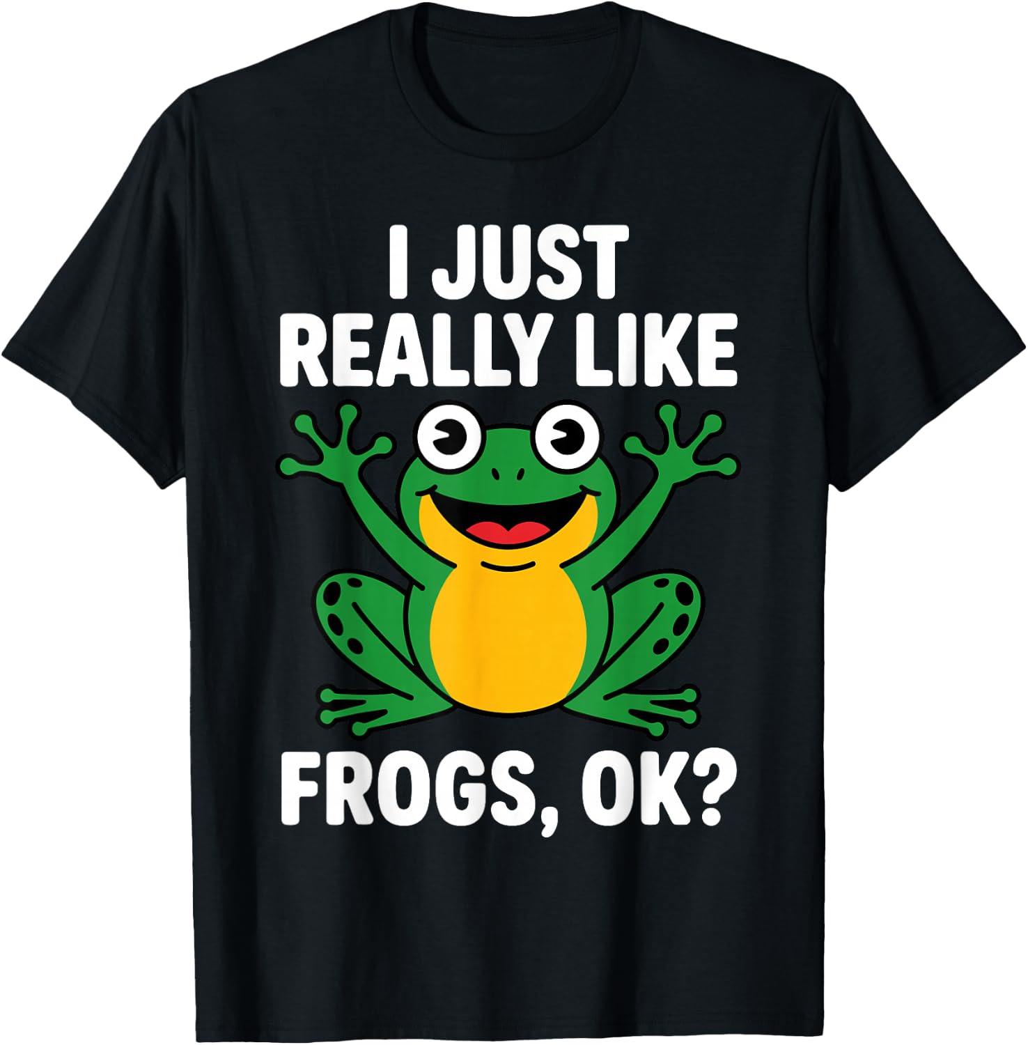 Funny Frog Art for Men Women Kids Tree Frog Themed Frog T-Shirt