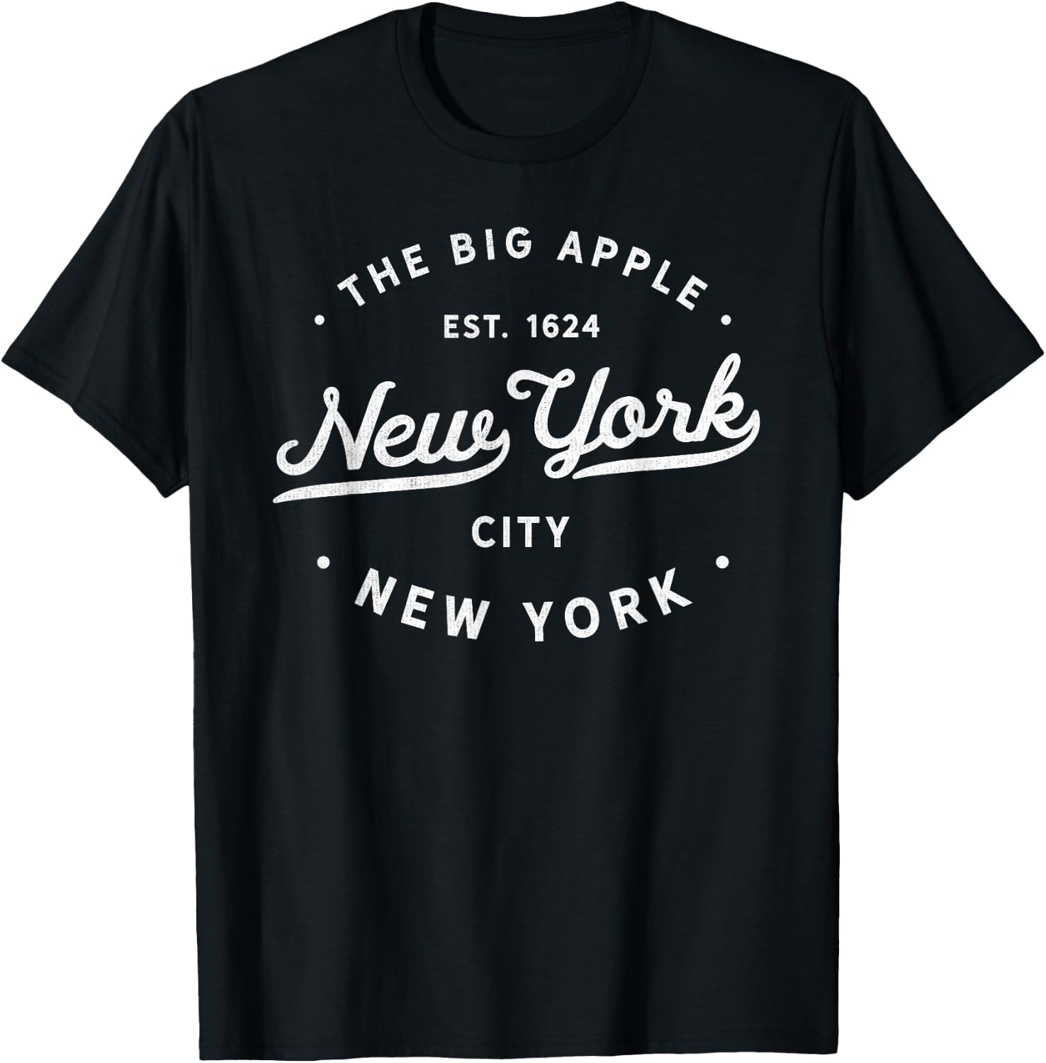 Classic Retro Vintage New York City 1624 USA The Big Apple T-Shirt