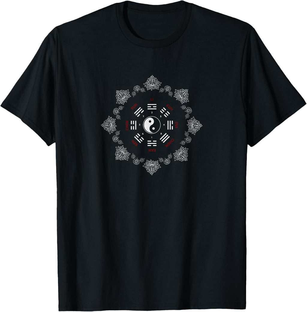 Baguazhang Yin Yang Thai Chi, Qi Gong,Yoga,Wushu MartialArt T-Shirt
