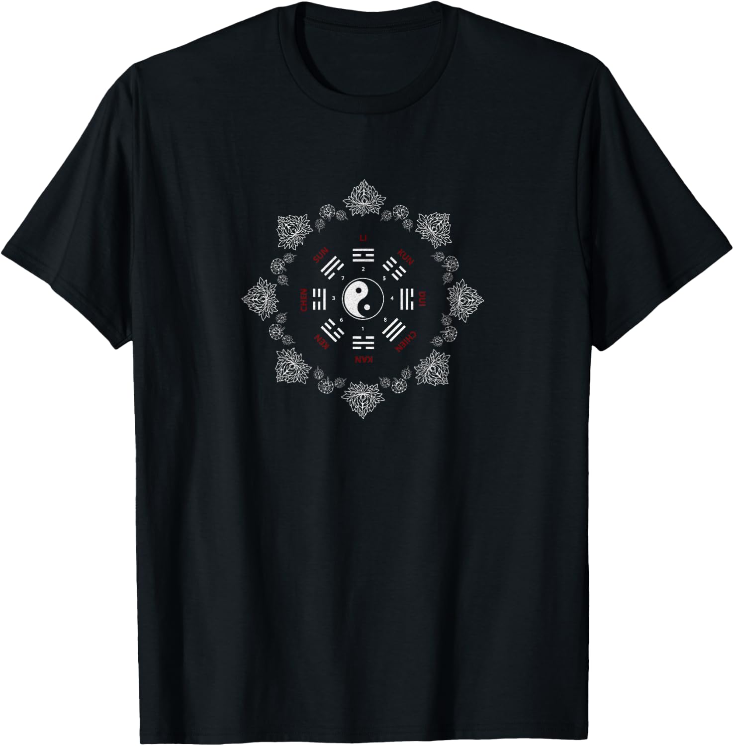 Baguazhang Yin Yang Thai Chi, Qi Gong,Yoga,Wushu MartialArt T-Shirt