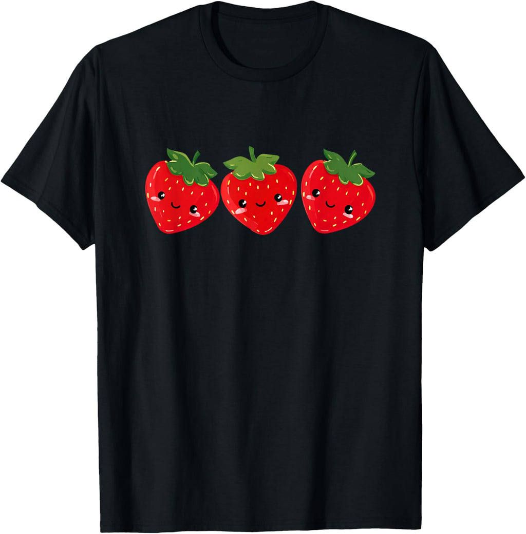 Cute Strawberry Fruit Lover Gardening T-Shirt