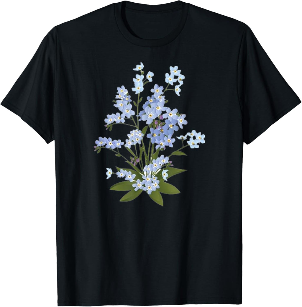 Forget-Me-Not Flower Botanical T-Shirt