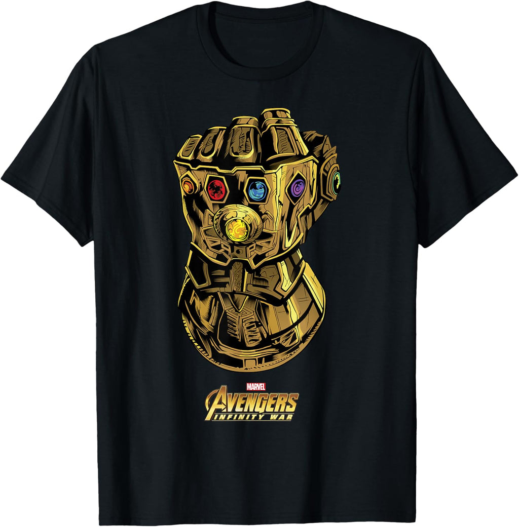 Marvel Avengers Infinity War Gauntlet Gems Graphic T-Shirt T-Shirt