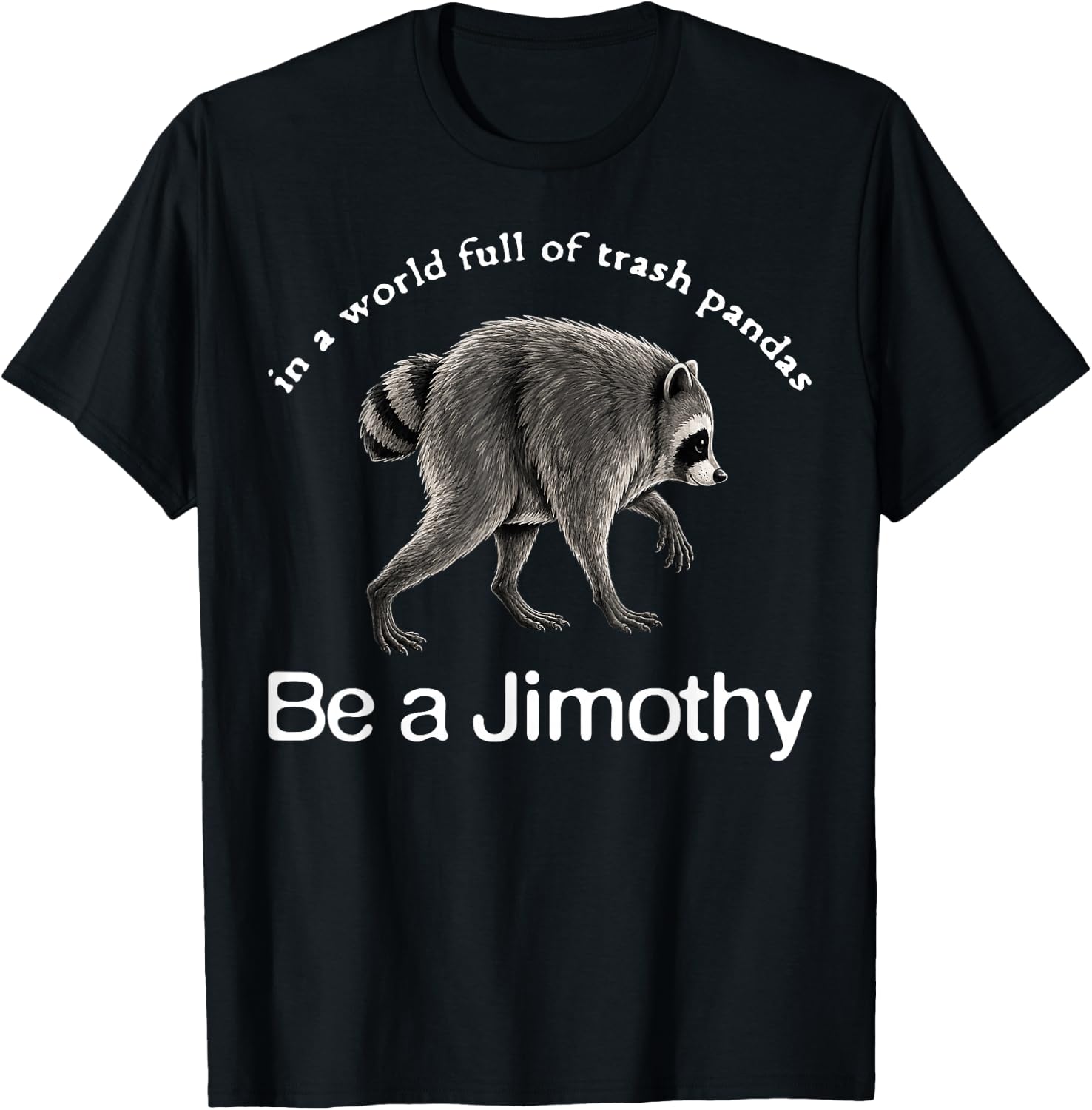 Be A Jimothy Raccoon Funny Jimothy Vintage Raccoon Meme T-Shirt