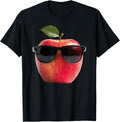 Apple Wearing Sunglasses Funny Fruit Costume Graphic T-Shirt