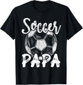 Soccer Papa For Men Family Matching Team Player Soccer Ball T-Shirt