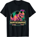 Aunt Dino Auntiesaurus Dinosaur Birthday Auntie T-Shirt