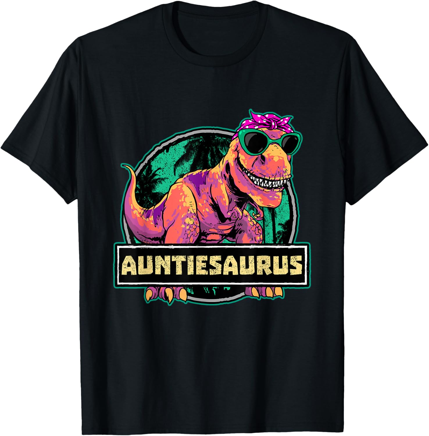 Aunt Dino Auntiesaurus Dinosaur Birthday Auntie T-Shirt