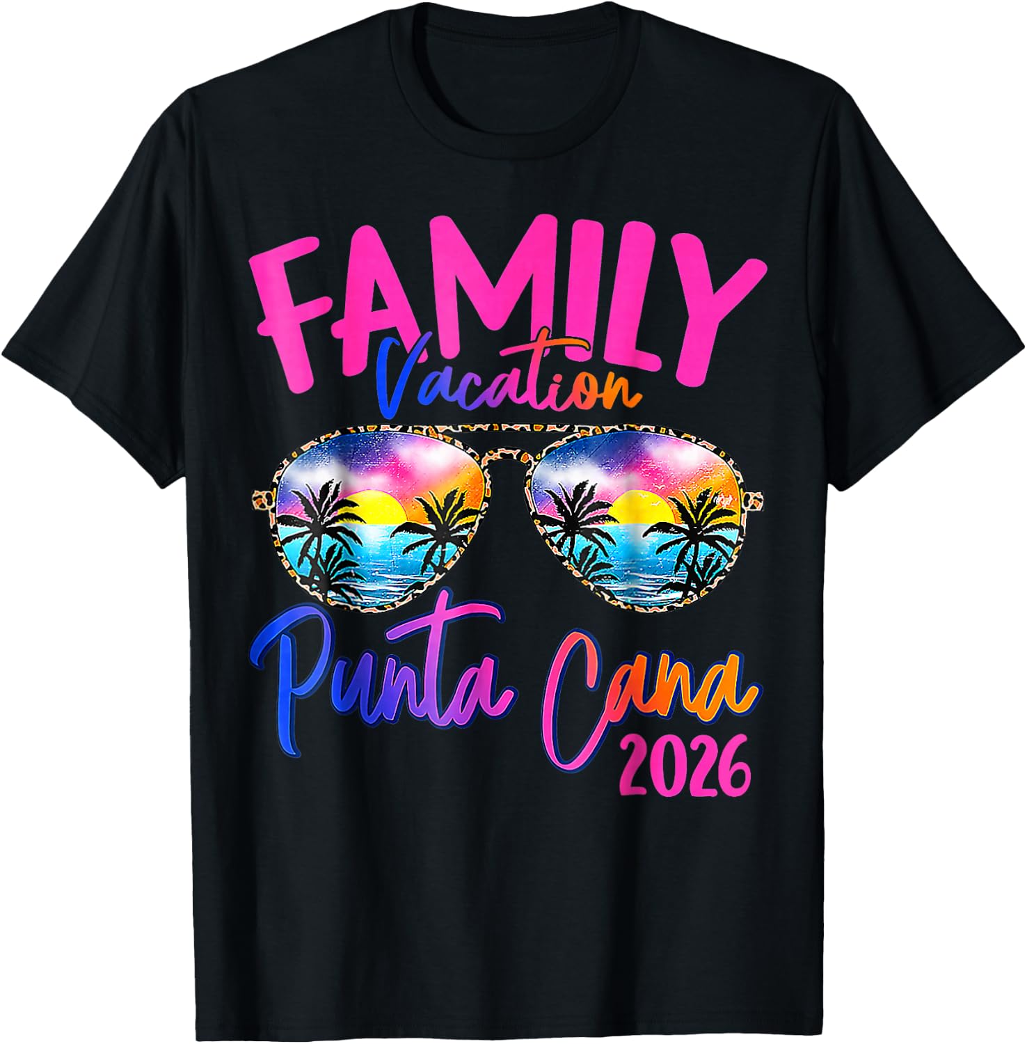 Family Vacation Punta Cana 2026 Matching Holiday Summer T-Shirt