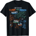 Jurassic World: Camp Cretaceous Guide to Dinos Line Art T-Shirt