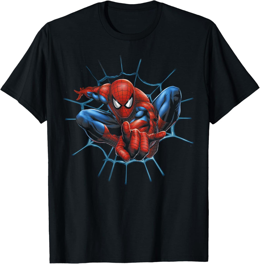 Marvel Spider-Man Web Sling Portrait T-Shirt