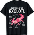 Axolotl Shirt Anatomy of Axolotl Science Pet Axolotl Lover T-Shirt