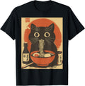 Kawaii Noodle Soup Anime Japanese Ramen Cat Girl T-Shirt