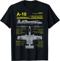 A-10 Thunderbolt II Warthog Military Jet Blueprint T-Shirt