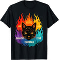 Wind Shadow River Star Thunder Sky Cat Feline Warriors T-Shirt