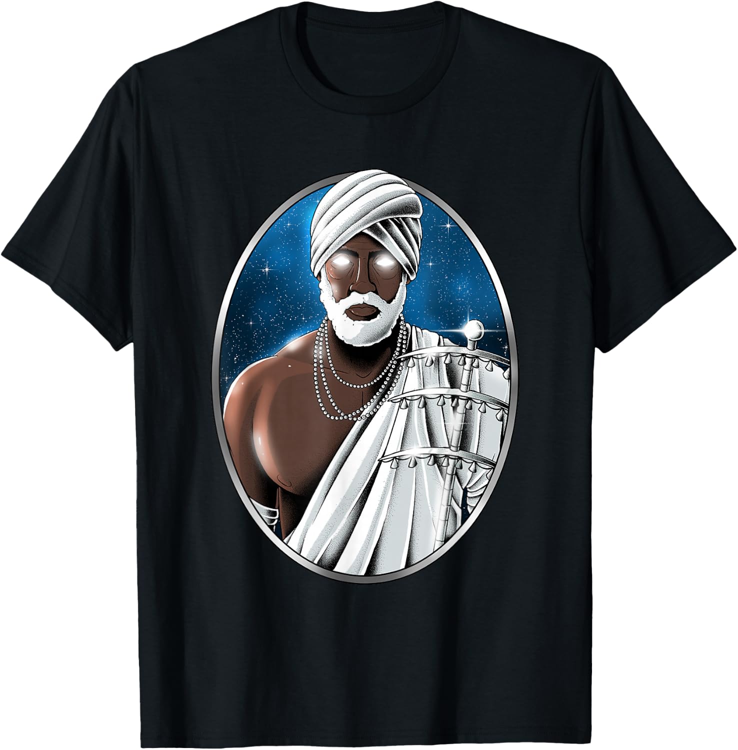 African God Obatala Orisha Santeria Yoruba 7 African Powers T-Shirt