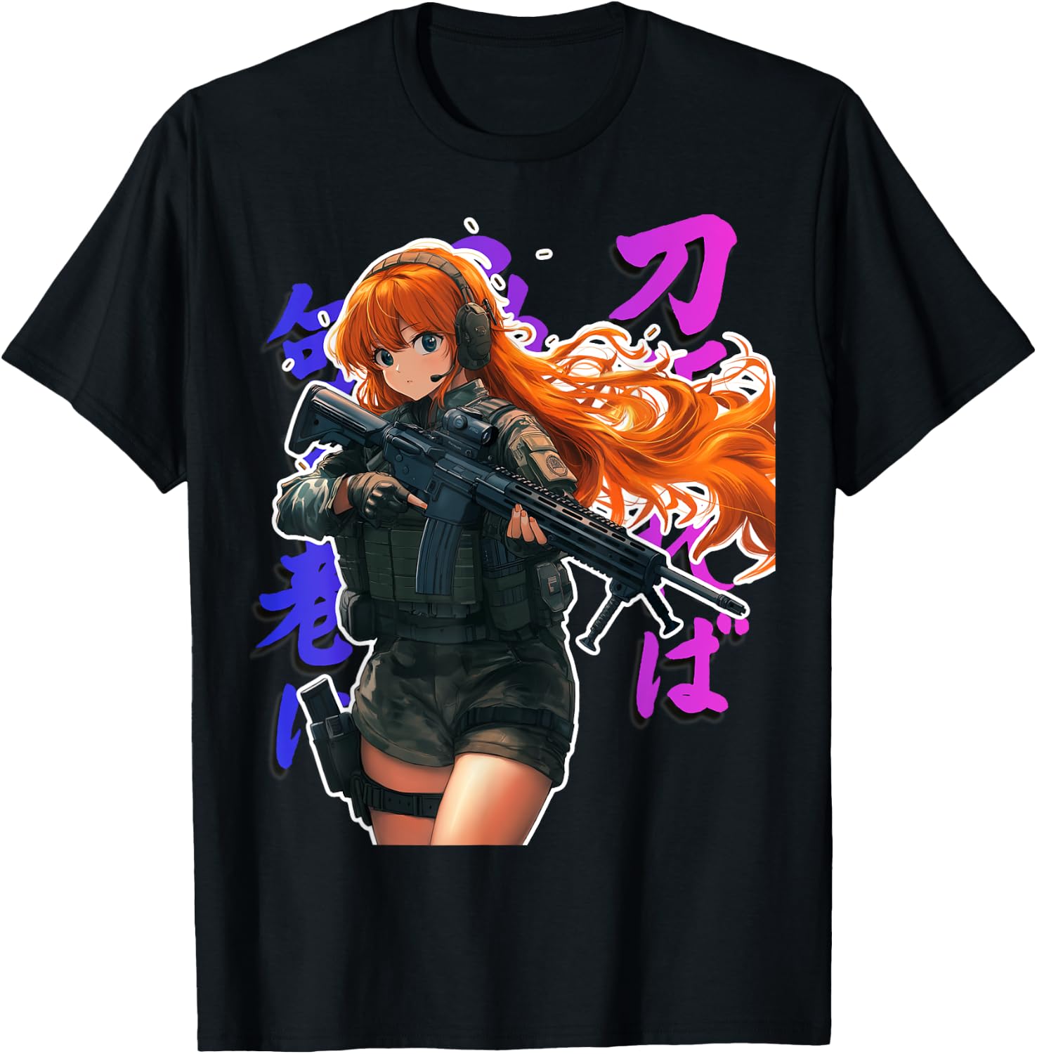 Anime Waifu Graphic T-Shirt