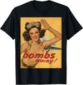 WWII Pin Up Girl Bombs Away Graphic T-Shirt