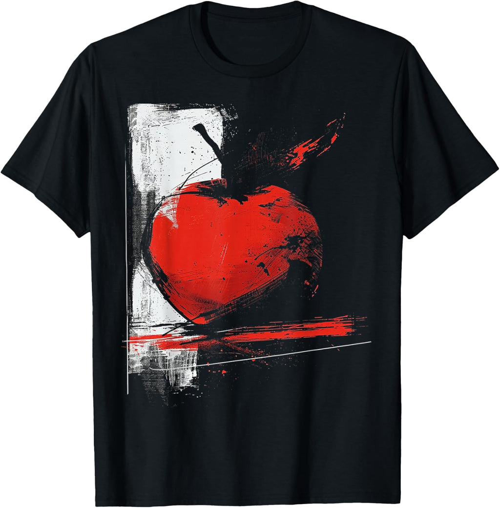 @rtY Apple Drawing Art Fruit Graphic Motif Apple T-Shirt