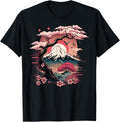 Japanese Sakura Garden Geisha Mount Fuji Cherry Blossom T-Shirt