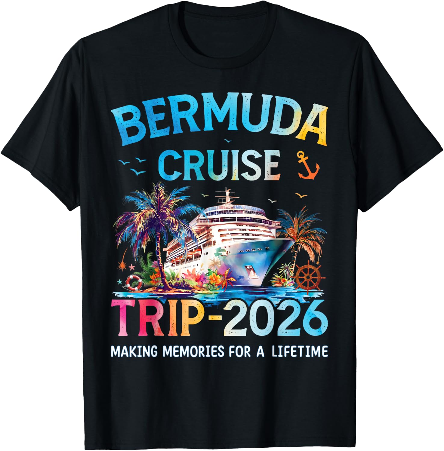 Bermuda Cruise Trip 2026 Family Cruising Vacation Matching T-Shirt