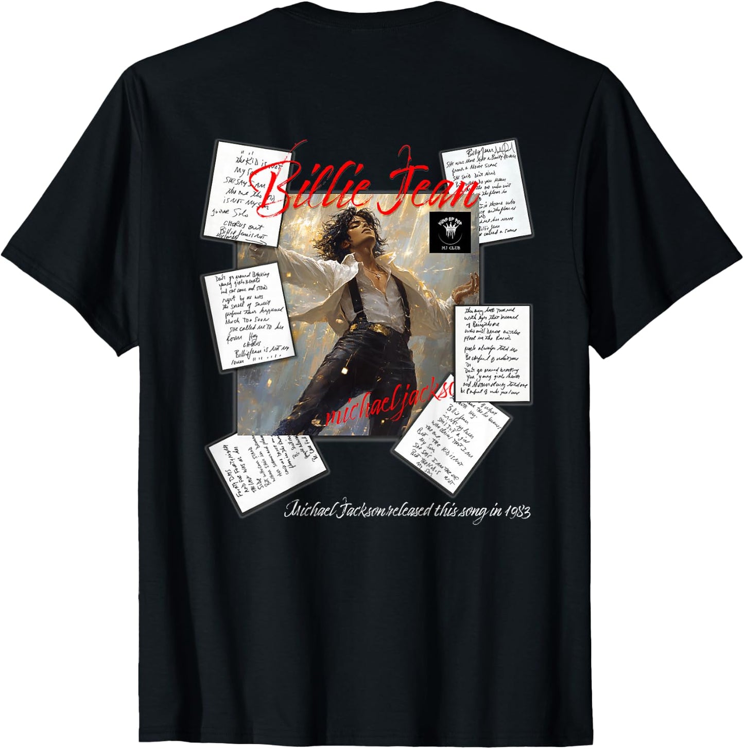 Michael Jackson 022 Back Printed T-Shirt