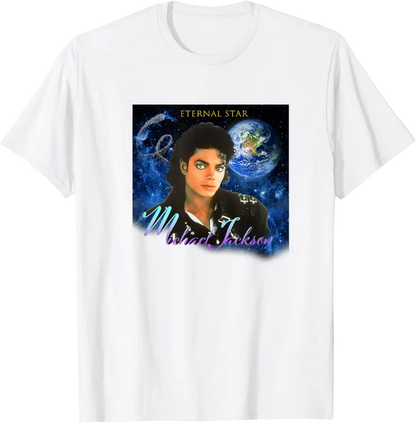 Michael Jackson T-Shirt The King of Pop MJ Cotton 100% Men or Women