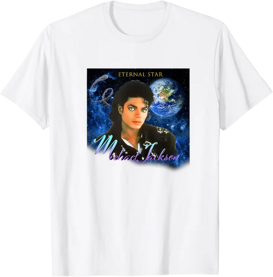 Michael Jackson T-Shirt The King of Pop MJ Cotton 100% Men or Women