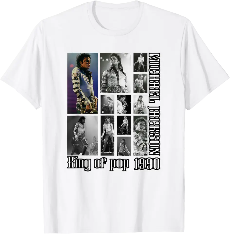 Michael Jackson T-Shirt The King of Pop MJ Cotton 100% Men or Women