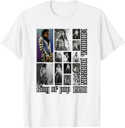 Michael Jackson T-Shirt The King of Pop MJ Cotton 100% Men or Women