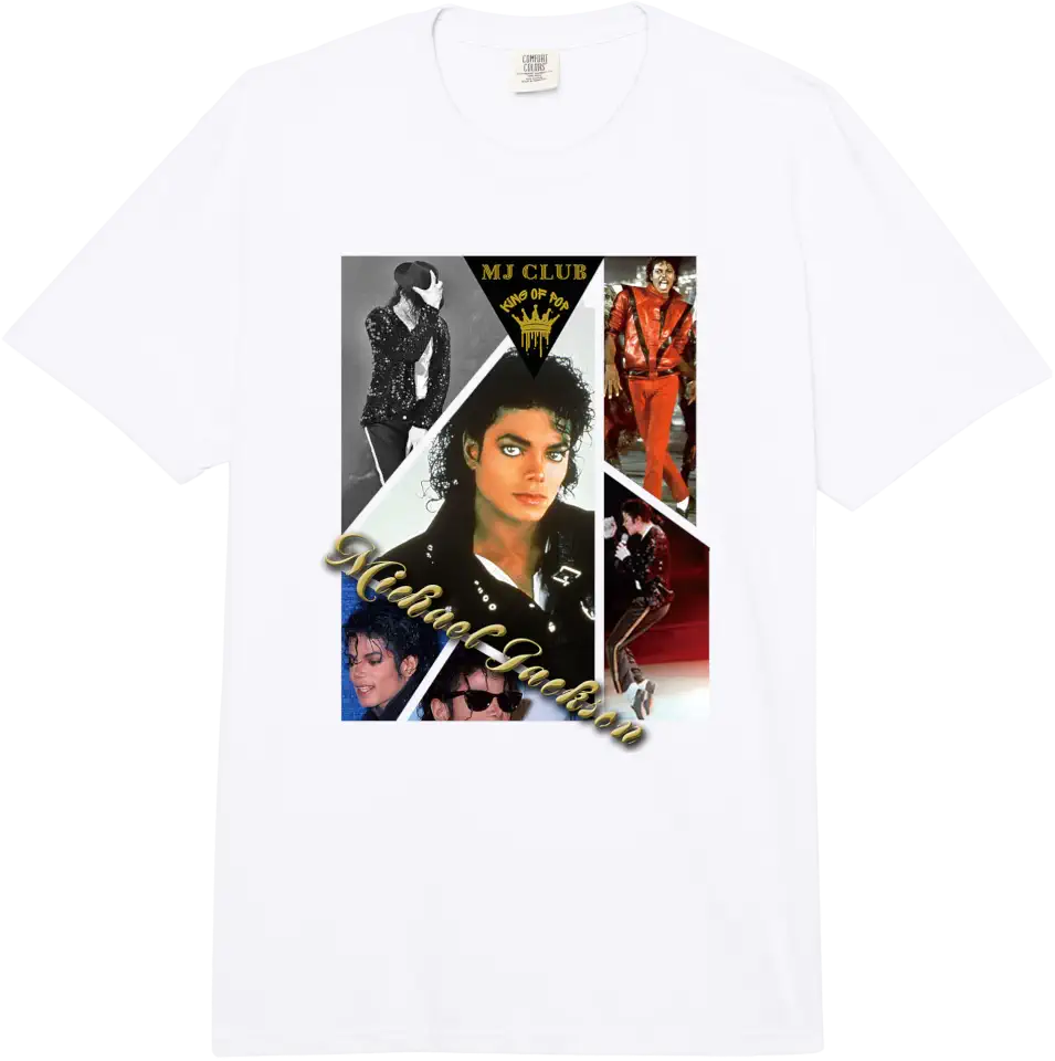 Michael Jackson T-Shirt The King of Pop MJ Cotton 100% Men or Women