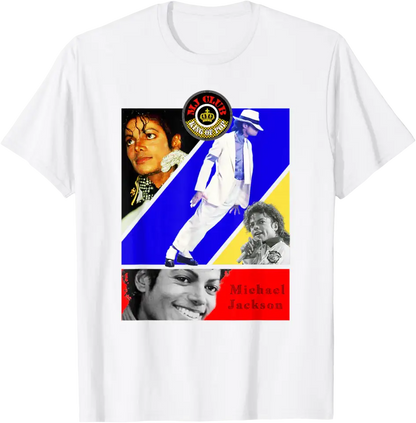 Michael Jackson T-Shirt The King of Pop MJ Cotton 100% Men or Women
